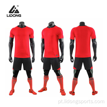 Uniforme de futebol profissional por atacado para homens